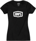 100% Women's Icon T-Shirt - Black - Medium 20002-00001