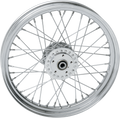 DRAG SPECIALTIES Front Wheel - Single/Dual Disc/No ABS - Chrome - 19"x2.50" 64357