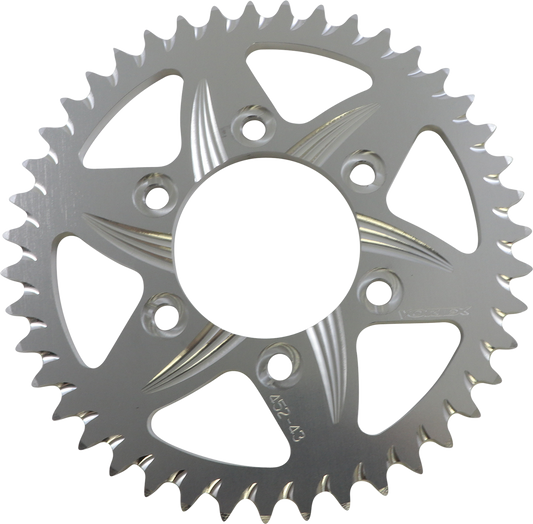 VORTEX Aluminum Sprocket - Silver - Rear - 43 Tooth 452-43