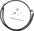 DRAG SPECIALTIES Brake Line - Front - Black - +6" - '04-'10 XL 660313-6BLK