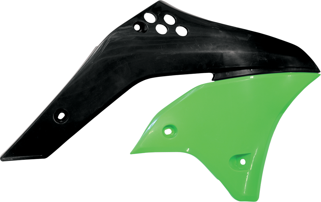 ACERBIS Radiator Shrouds - '06 OE Green/Black 2043740215