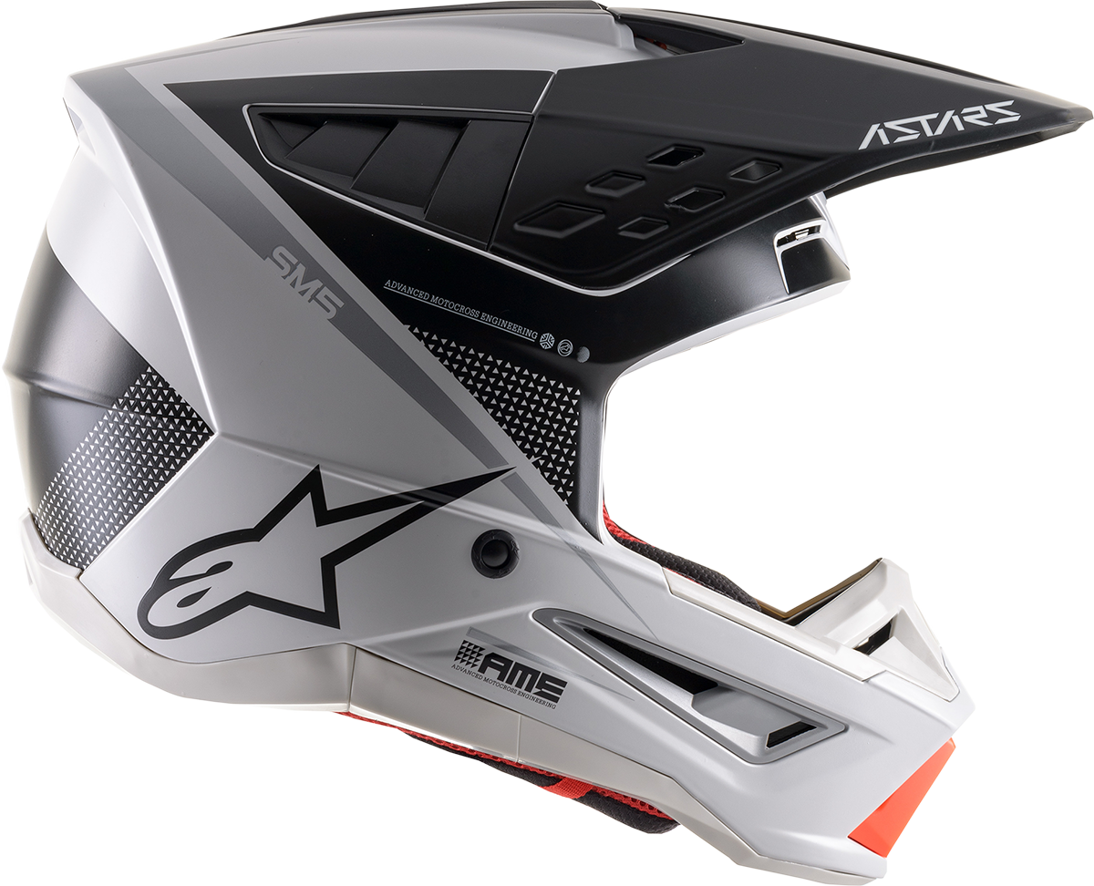 ALPINESTARS SM5 Helmet - Rayon - Gray/Black/Silver - XS 8304121-928-XS