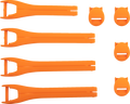 MOOSE RACING Qualifier Boot Strap Kit - Orange - Size 7-9 3430-1014