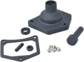 DRAG SPECIALTIES Solenoid End Cover - Starter Button - Black Wrinkle 79-4005