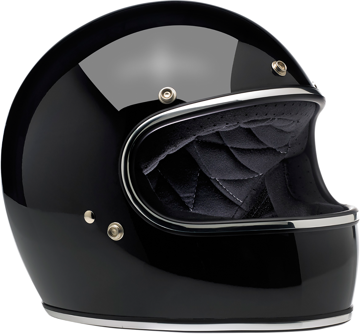 BILTWELL Gringo Helmet - Gloss Black - Large 1002-101-104