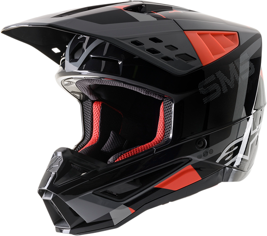 ALPINESTARS SM5 Helmet - Rover - Gray/Red - Large 8303921-1392-LG