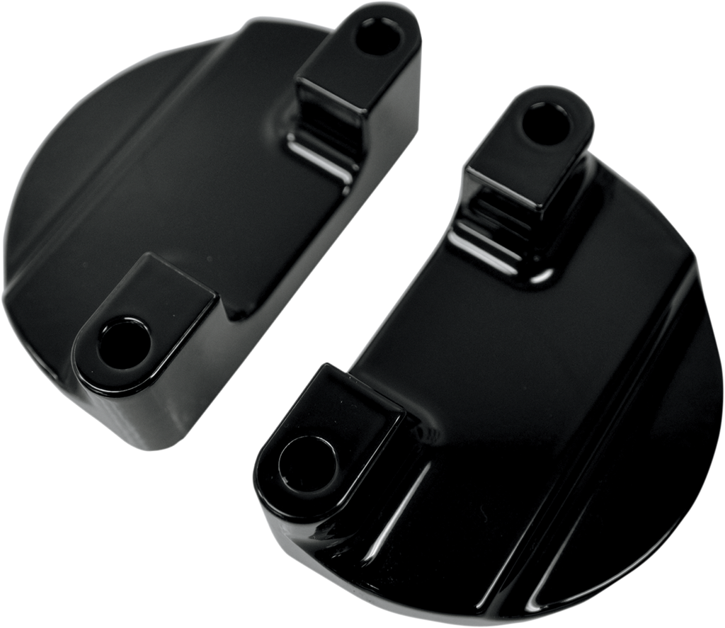 DRAG SPECIALTIES Fender-To-Fork Adapters - Gloss Black 1410-0065