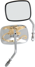 DRAG SPECIALTIES Live to Ride Mirrors - Gold - Pair M60-0007G