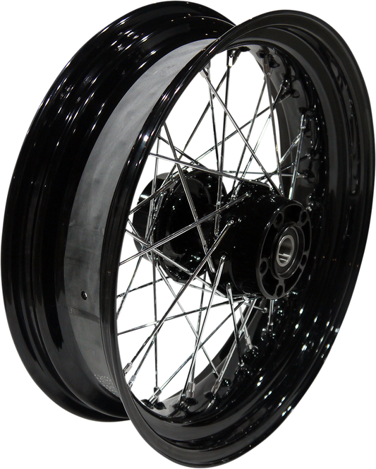 DRAG SPECIALTIES Rear Wheel - Single Disc/No ABS - Black - 17"x4.50" - '08-'17 FXD 64409B