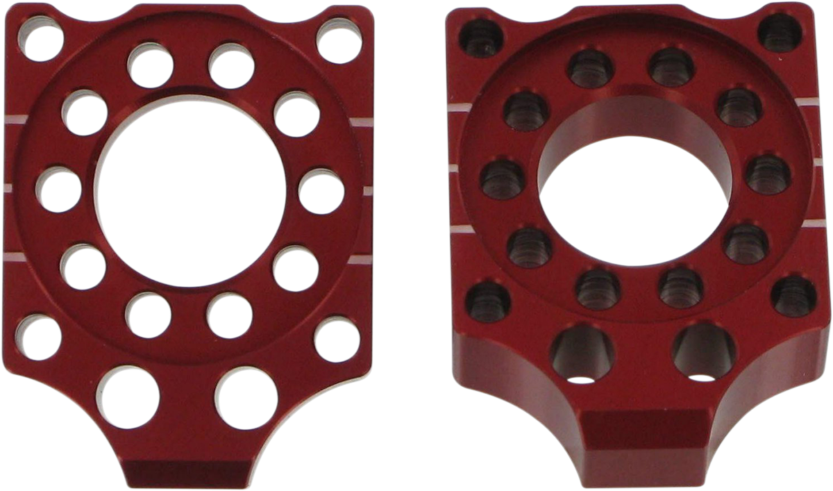 PRO CIRCUIT Axle Blocks - Honda CRF150R - Red HAB07