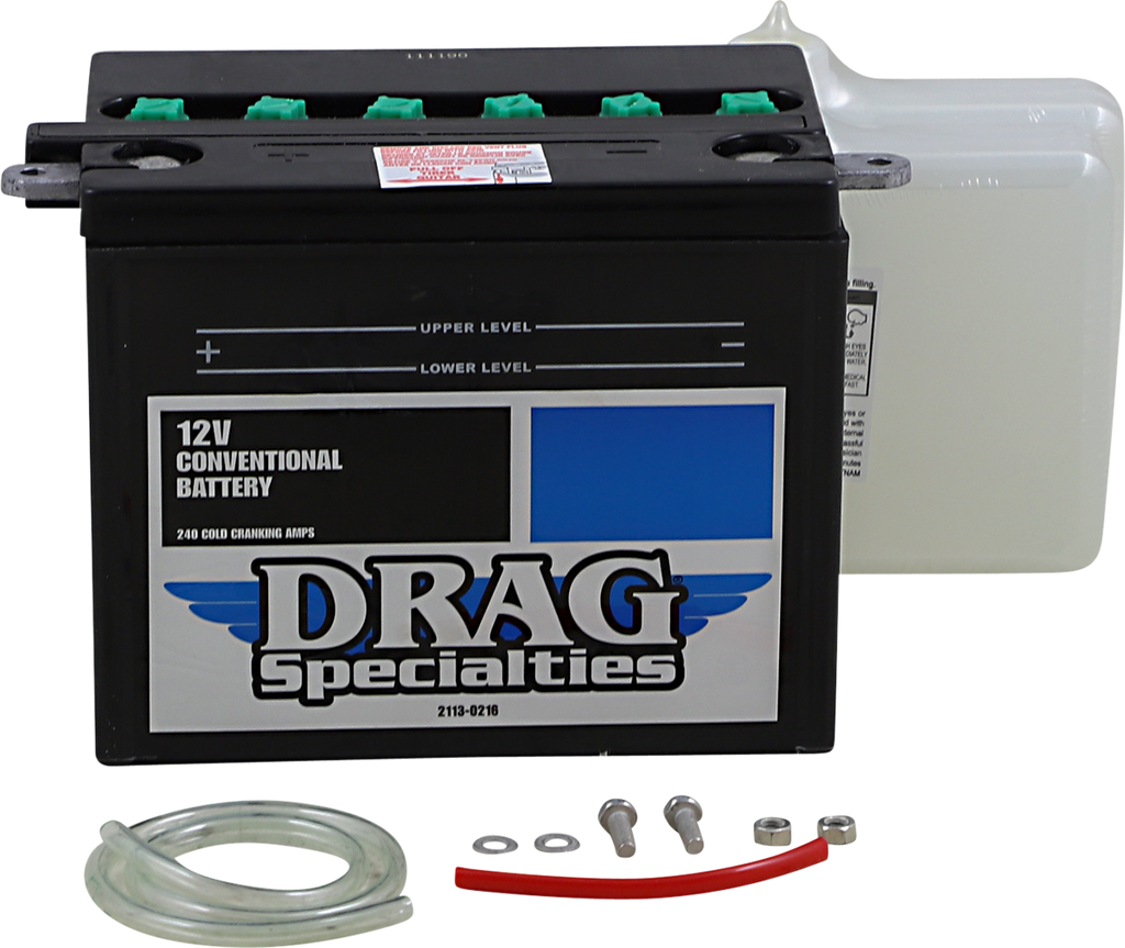 DRAG SPECIALTIES Battery Kit - CHD4-12 NO BATT TENDER CONNECTORS DHD4-12FP