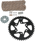 VORTEX Steel Chain Kit -Gold - Kawasaki - ZX6R CKG6349