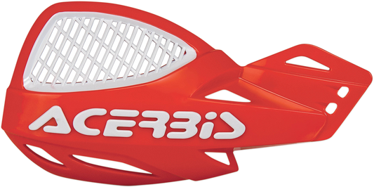 ACERBIS Handguards - Uniko - Vented - Red/White 2072671005