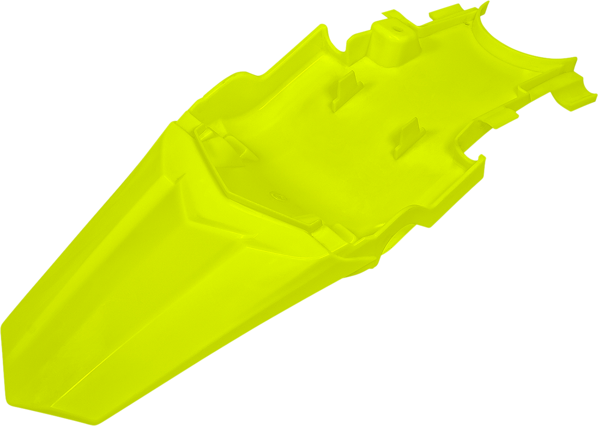 UFO MX Rear Fender - Fluorescent Yellow HO04699-DFLU