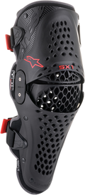 ALPINESTARS SX1 v2 Knee Guards - Black/Red - 2XL 6506321-13-2X