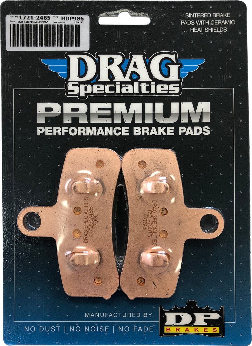 DRAG SPECIALTIES Sintered Brake Pads - Harley-Davidson HDP986