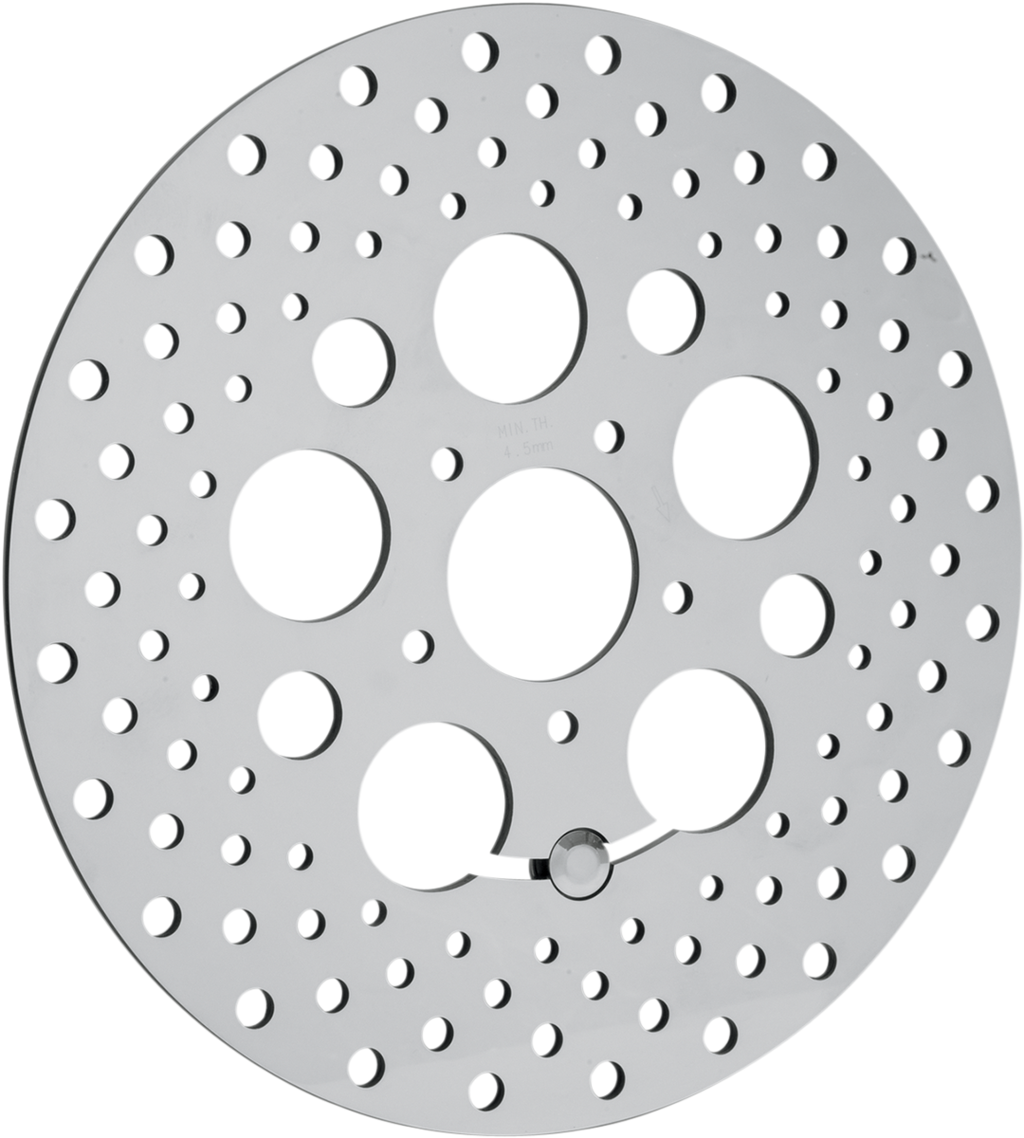 DRAG SPECIALTIES Drilled Brake Rotor - Front - 11.8" - Touring/Trike B06-0188ASP