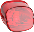 DRAG SPECIALTIES Laydown Taillight Lens - Red 12-0417A