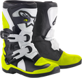 ALPINESTARS Youth Tech 3S Boots - Black/White/Yellow - US 10 2014518-125-10