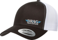 DRAG SPECIALTIES Drag Specialties Mesh Snapback Hat - Black/White NP22E-H709