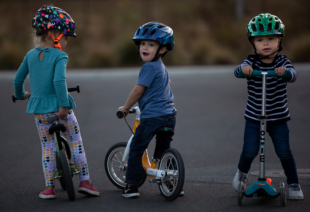 KALI Child Chakra Lighted Helmet - Jungle - Gloss Blue - XS 221022224