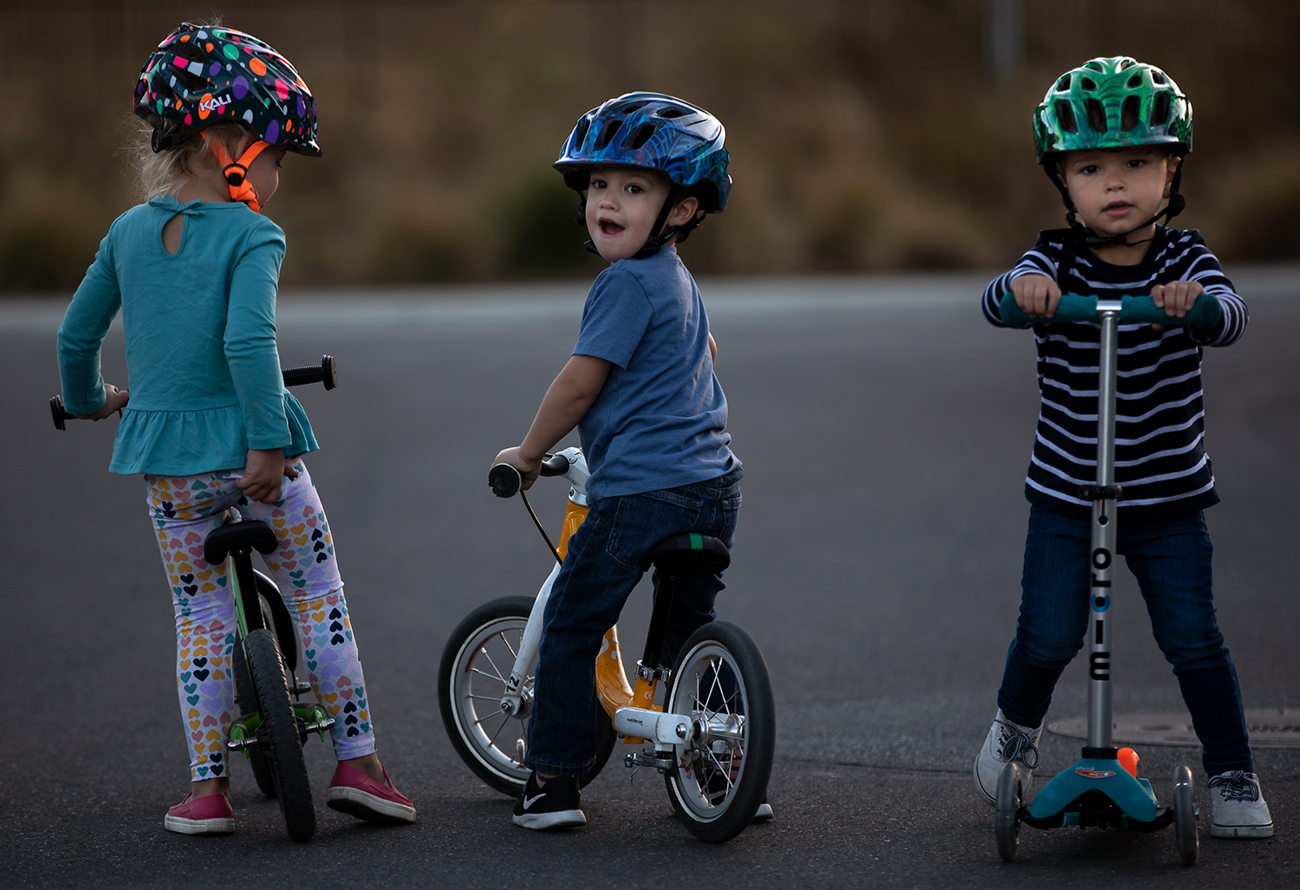 KALI Child Chakra Lighted Helmet - Jungle - Gloss Blue - XS 221022224