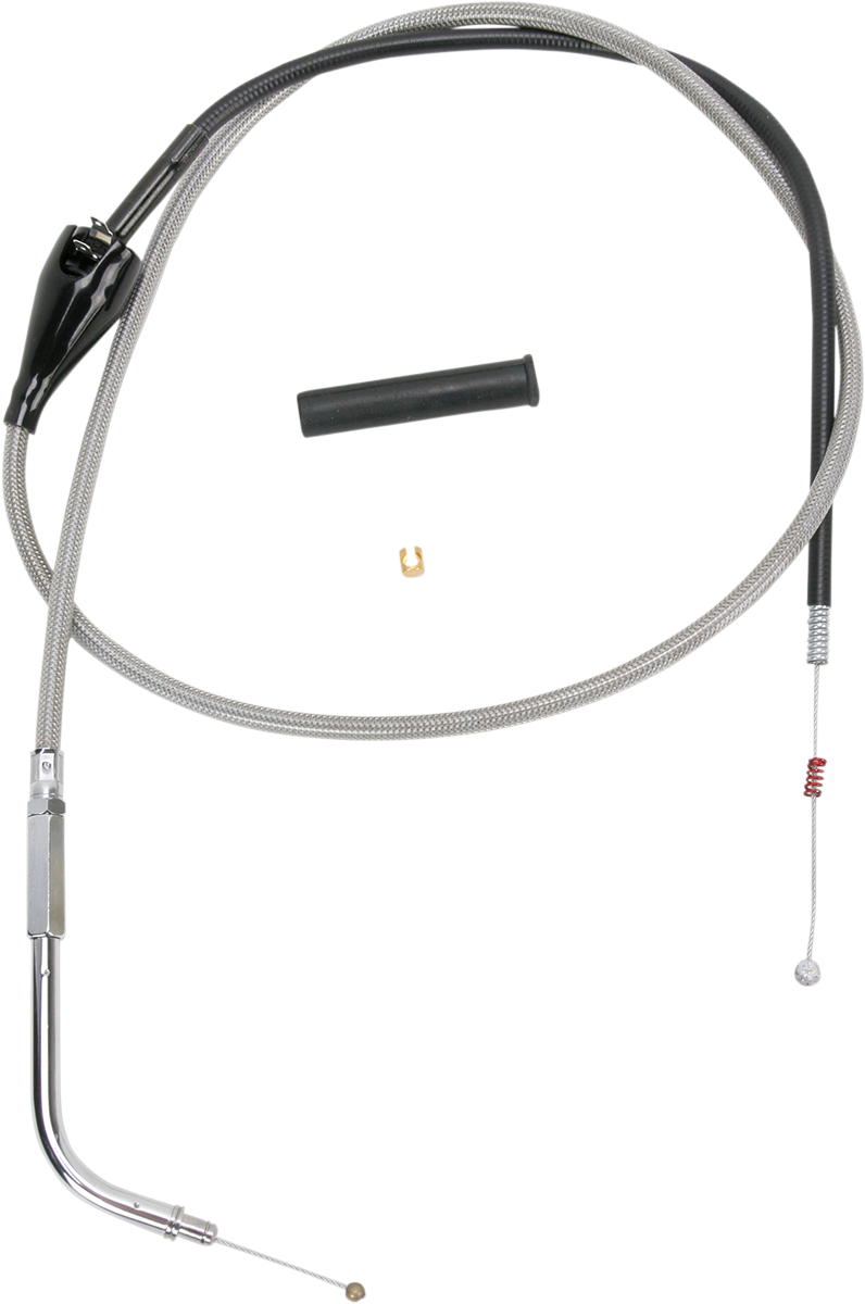 DRAG SPECIALTIES Idle Cable - 44" - Braided 5343144B