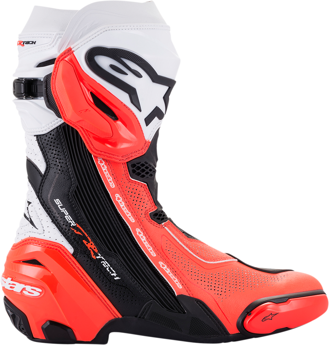 ALPINESTARS Supertech V Boots - Black/Fluo Red/White - US 6.5 / EU 40 2220121-124-40