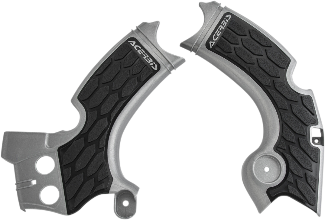 ACERBIS X-Grip Frame Guards - Silver/Black N/F 15-18 KX450F>05051368 2657591015