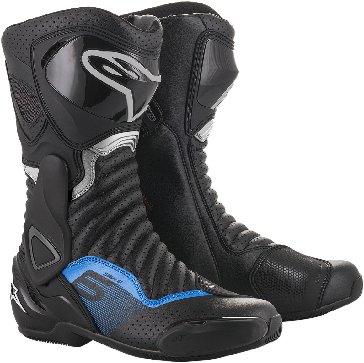 ALPINESTARS SMX-6 v2 Vented Boots - Black/Gray/Blue - US 9.5 / EU 44 2223017-1178-44