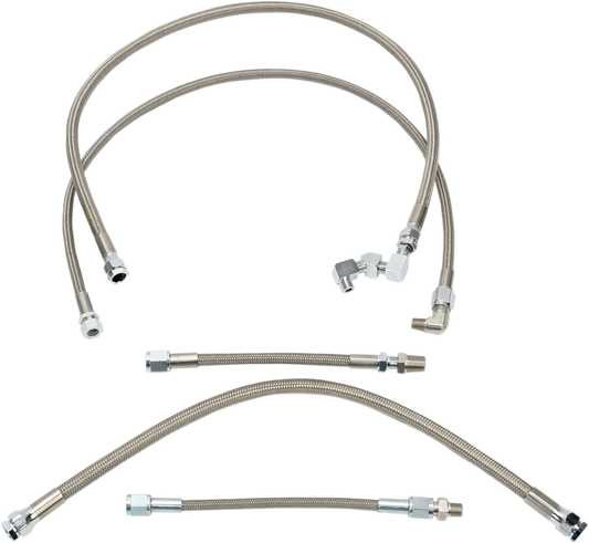 DRAG SPECIALTIES Oil Line Kit - Stainless Steel - Sportster 606007
