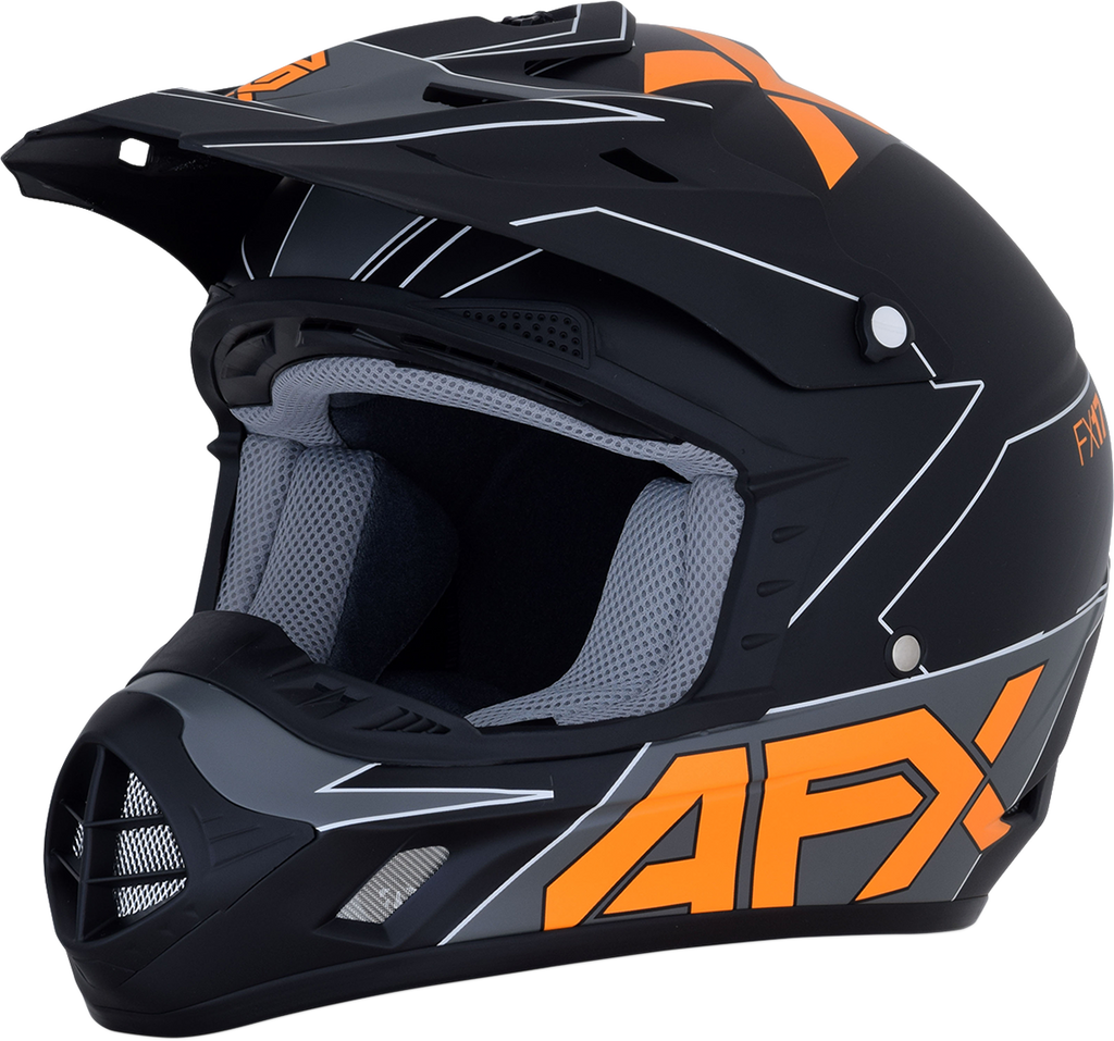 AFX FX-17 Helmet - Aced - Matte Black/Orange - XL 0110-6507
