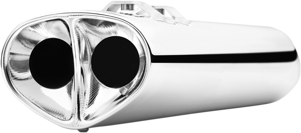 COBRA Tri Oval Mufflers - Chrome - '95-'16 Baggers 6219