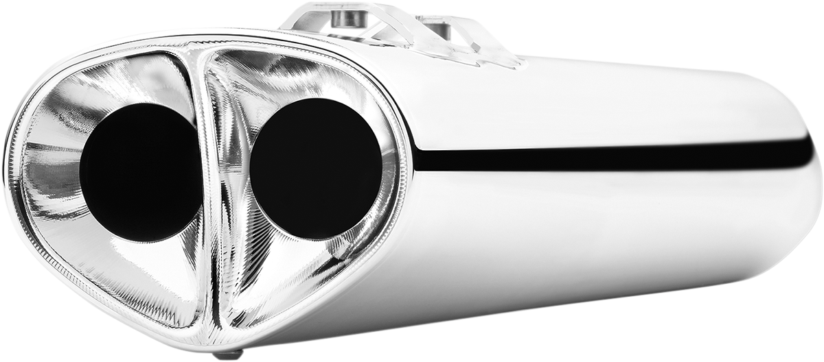 COBRA Tri Oval Mufflers - Chrome - '95-'16 Baggers 6219