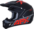 AFX FX-17 Helmet - Aced - Matte Black/Red - Medium 0110-6485