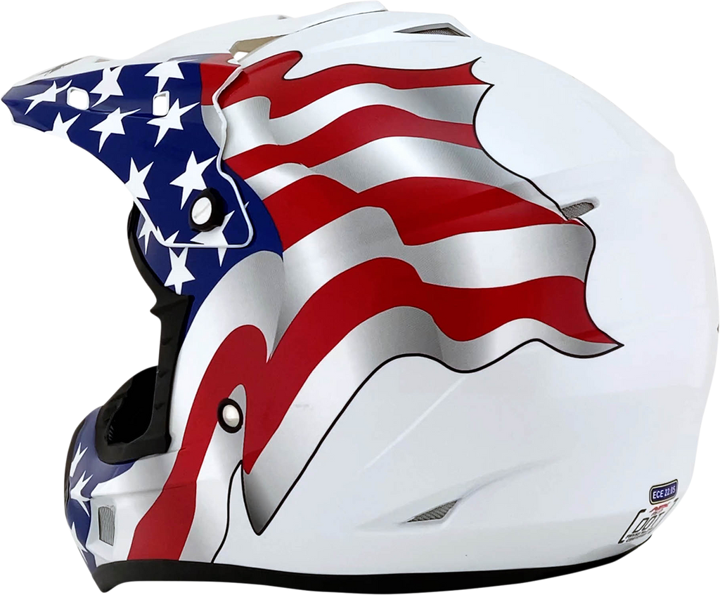 AFX FX-17 Helmet - Flag - White - 4XL 0110-7634