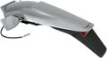 UFO Enduro Rear Fender with Light - Silver/Black KT03043340
