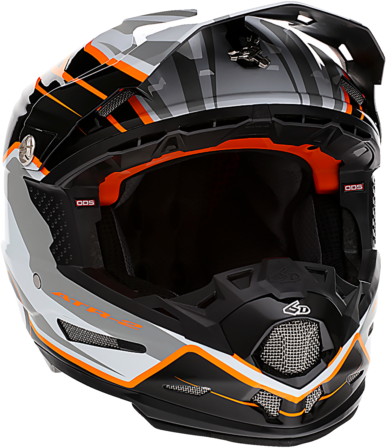 6D ATR-2 Helmet - Phase - White/Orange - XL 12-2828
