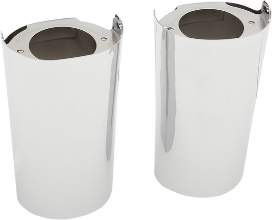 DRAG SPECIALTIES Fork Slider Covers - Chrome 77485