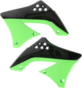 ACERBIS Radiator Shrouds - Black/Green 2141711043