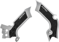 ACERBIS X-Grip Frame Guards - Silver/Black 2742601015