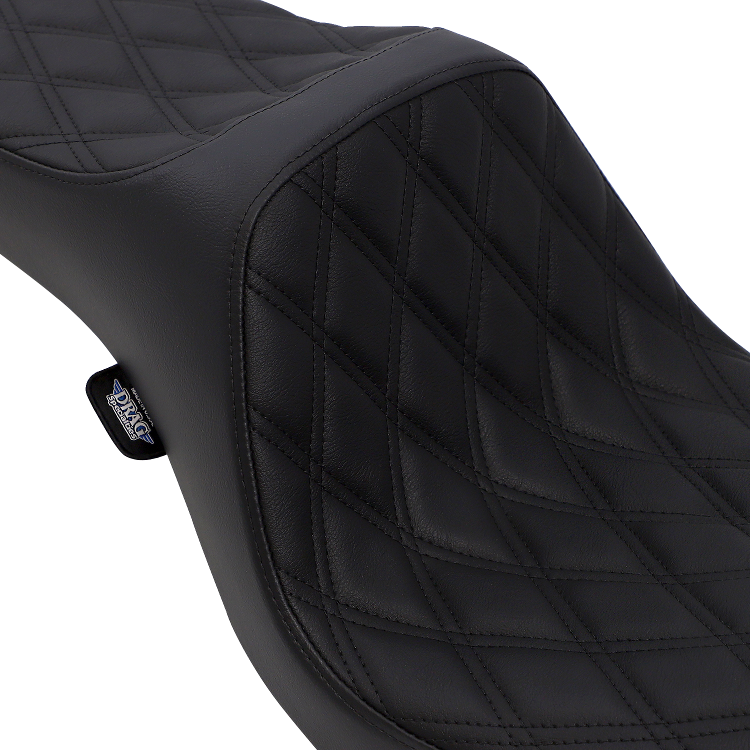 DRAG SPECIALTIES Predator III Seat - Double Diamond - Black Stitching 0803-0602