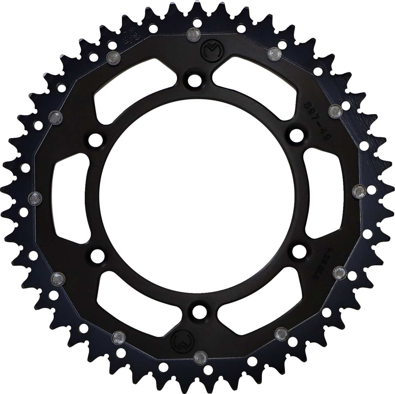 MOOSE RACING Dual Sprocket - Black - 49 Tooth 1210-897-49-10X
