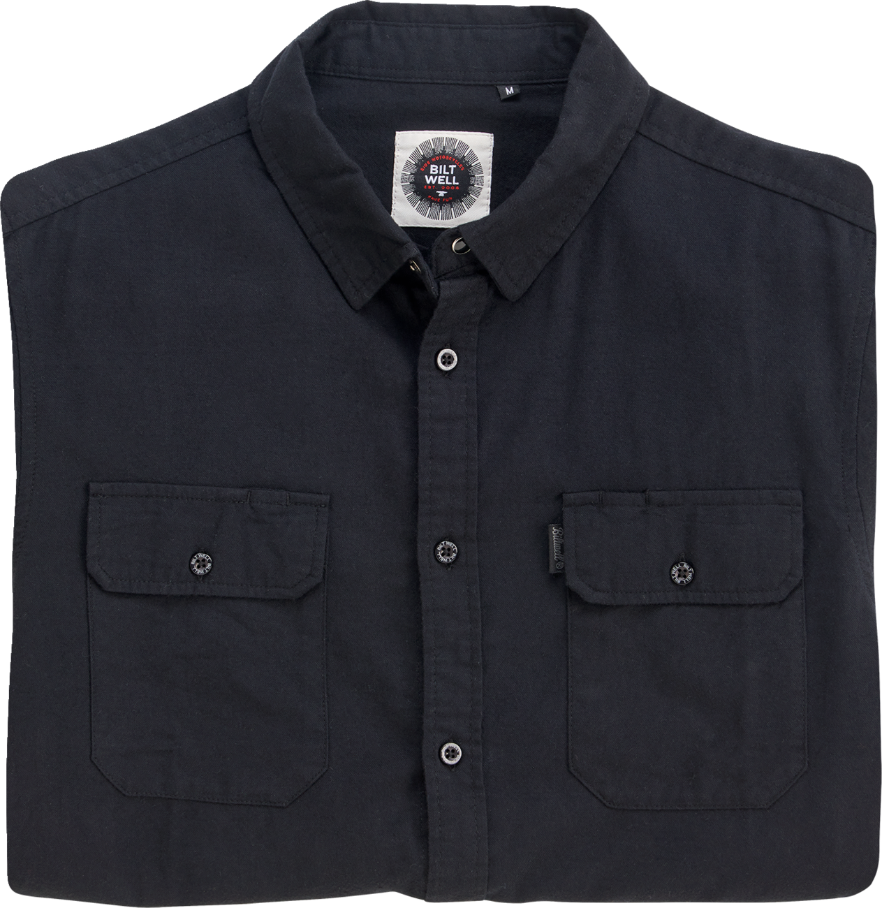 BILTWELL Blackout Lightweight Flannel - XL 8145-068-005