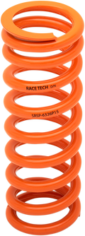 RACE TECH Progressively Wound Shock Spring - Orange - P15 - Spring Rate 195 lbs/in - 285 lbs/in SRSP 6326P15