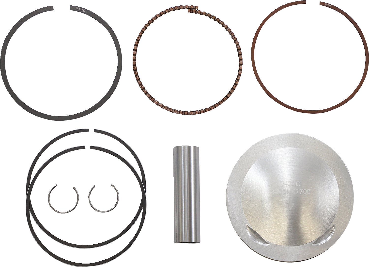 WISECO Piston Kit - +4.00 mm High-Performance 4466M07700