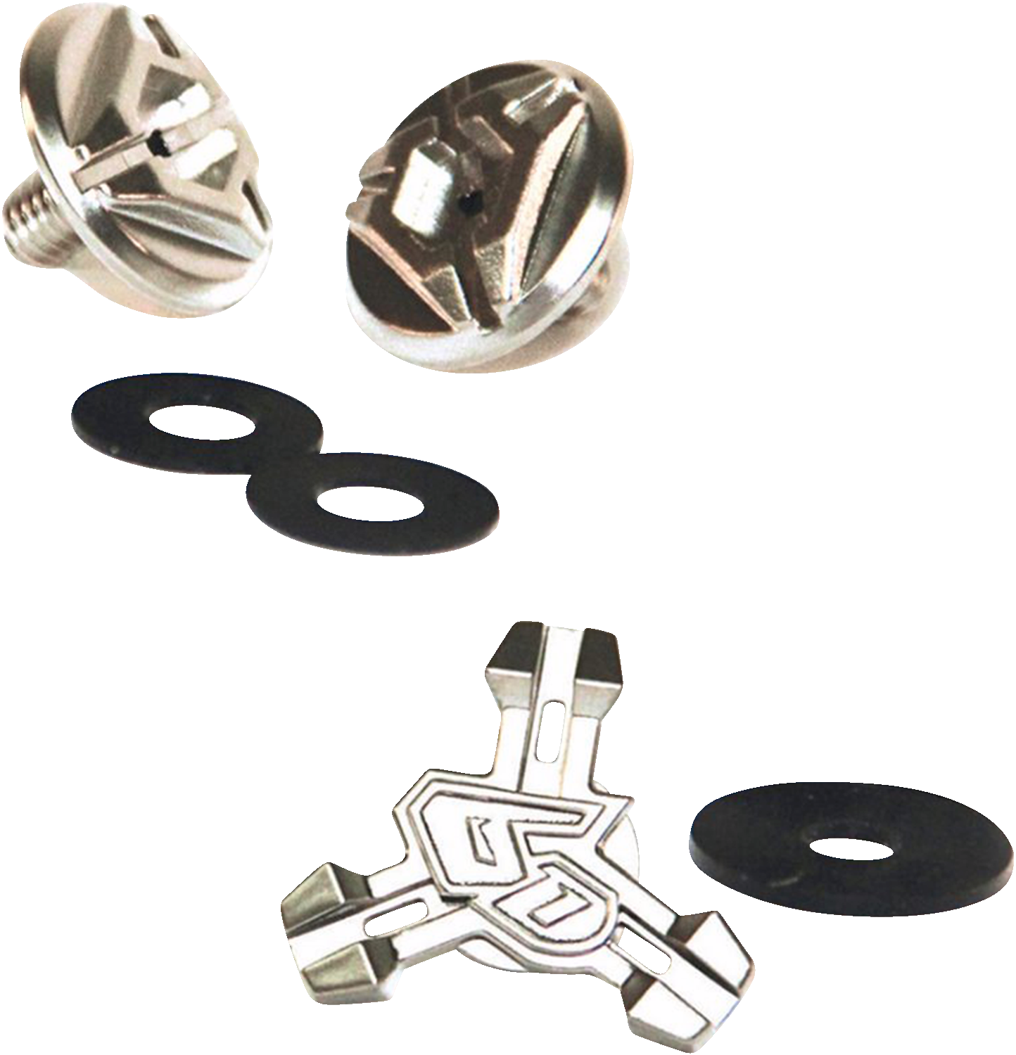 6D ATR Visor Screws - Chrome 73-1011