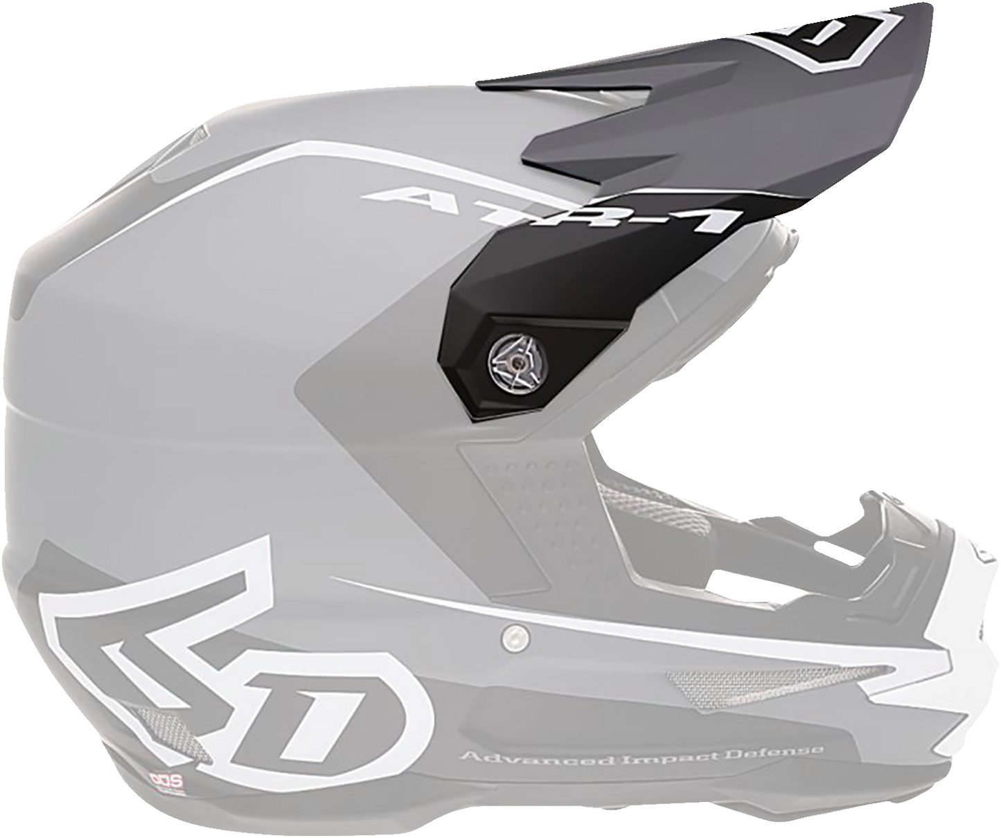 6D ATR-1 Visor - Stealth - White 72-3732