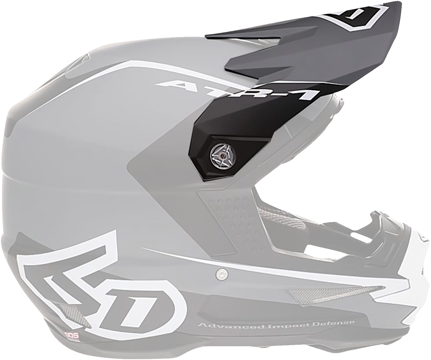 6D ATR-1 Visor - Stealth - White 72-3732
