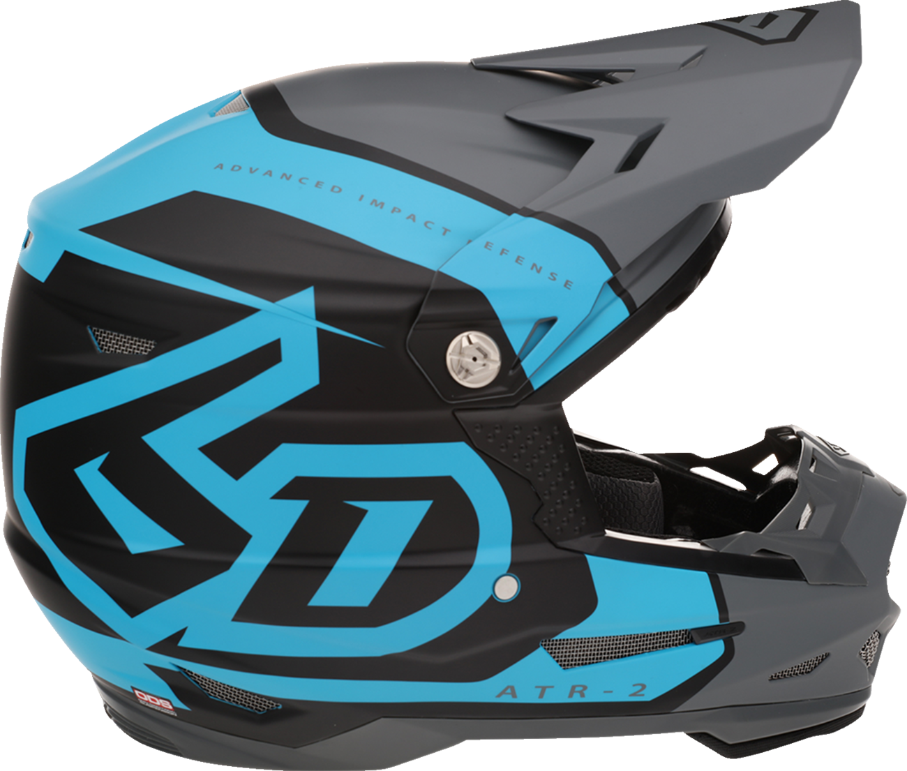 6D ATR-2 Helmet - Torque - Cyan/Gray - Small 12-3235